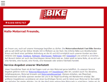 Tablet Screenshot of fast-bike-service.de